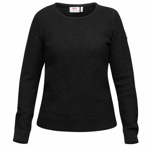 Fjällräven Udsalg Sweater Dame Övik Sort MFXC21098